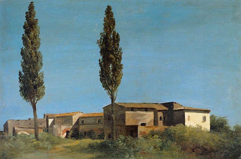 Pierre-Henri de Valenciennes the Two Poplar Trees oil painting picture